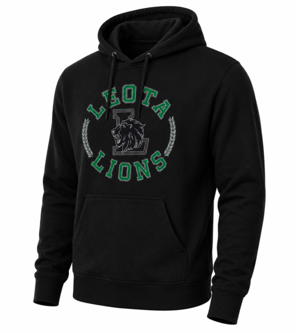 black hoodie Leota Lions Hoodie