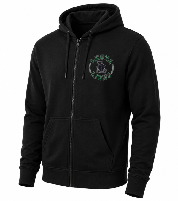 Leota Zipper Hoodie Black Leota Lions Zipper Hoodie (Youth)